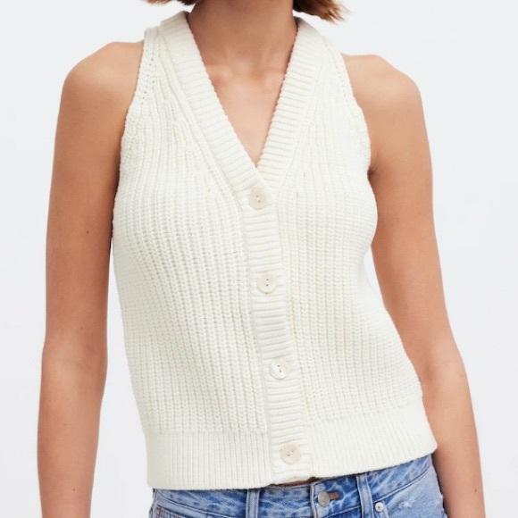 Madewell Sweaters - Madewell: Cutaway Sweater Vest